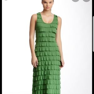 Max Edition Green Tiered Maxi Dress
